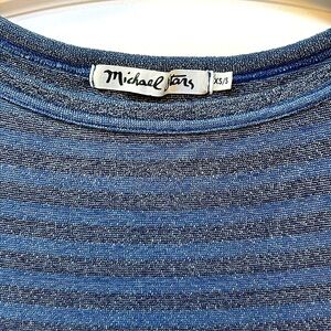 Michael Stars ⭐️ blue and gray cute boat neck top xs/s